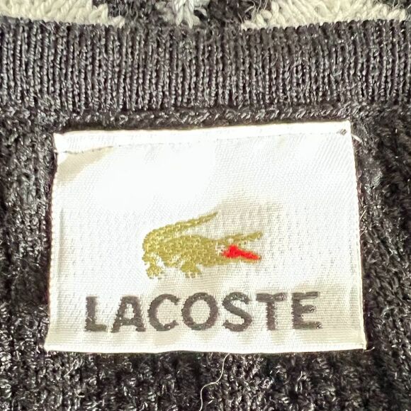 Lacoste Gator Chevron Print Knit Tank Top Size S - Picture 5 of 5